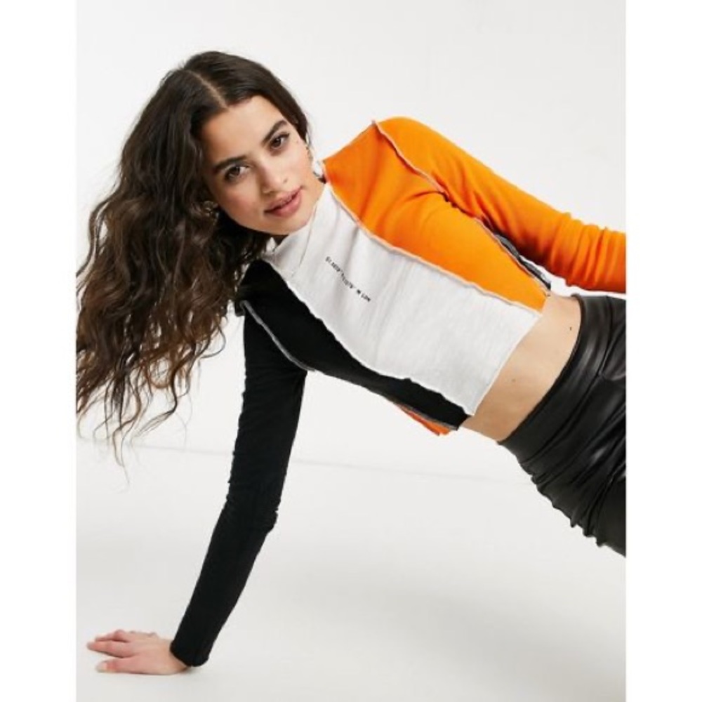 TOPSHOP croptop in multi